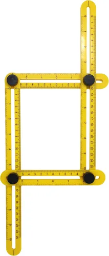 Vista 3 de VViViD Regla ajustable resistente (4 soportes de plástico amarillo multiángulo)