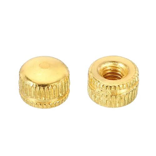 Vista 4 de PATIKIL Tuerca de casquillo M4x0.7, paquete de 25 tuercas de bellota para perno de inserción, rosca hembra, accesorios de hardware moleteados