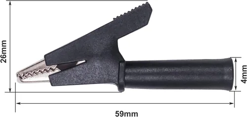 Vista 6 de 4 unids resistente aislado cocodrilo clips PVC cocodrilo abrazaderas conector de cobre niquelado 1000 V 20 A para pruebas de laboratorio eléctrico