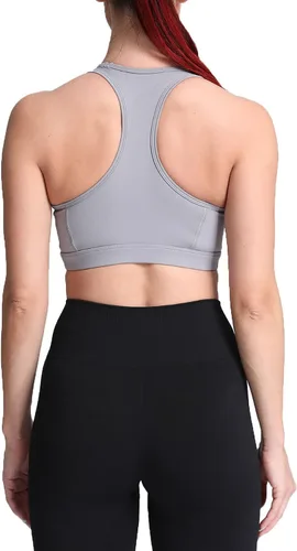 Vista 4 de Aoxjox Sujetadores deportivos Twist para mujer, entrenamiento, fitness, elegancia, cuello en V, espalda cruzada, yoga, ombliguera