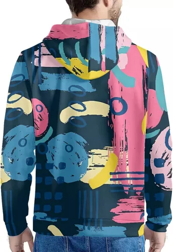 Vista 3 de Sudaderas con capucha para hombre, de manga corta, informales, geniales, con estampado único, para exteriores, básicas