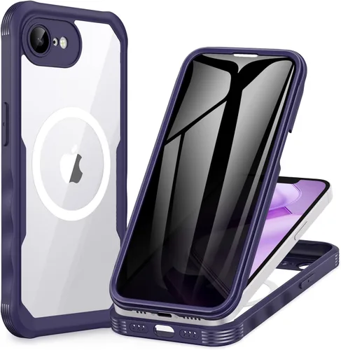 Vista 52 de CENHUFO Funda de privacidad para iPhone 11 Pro, funda de cuerpo completo con protector de pantalla de privacidad de vidrio templado 9H integrado