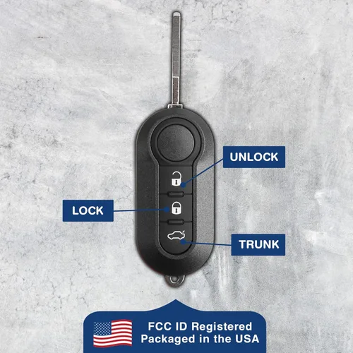 Vista 6 de Control remoto con llave de entrada sin llave para Dodge Ram Promaster 46 Chip (RX2TRF198)