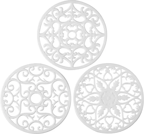 Vista 19 de Salvamanteles de silicona para platos calientes, ollas calientes y almohadillas, protege la encimera de ollas calientes y sartenes que salen
