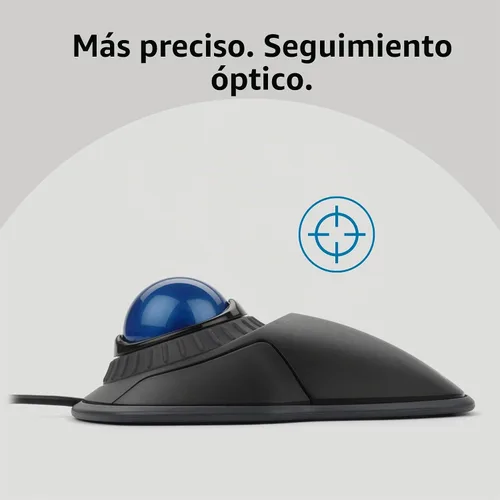 Vista 3 de Kensington Orbit Trackball Mouse con anillo de desplazamiento (K72337US), 4 1/2X5 1/2X2