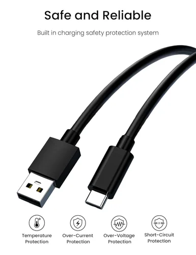 Vista 3 de [Paquete de 2] Cable USB-C tipo C compatible con Ray-Ban Estuche de carga para cargador de lentes inteligentes Meta (tipo C)