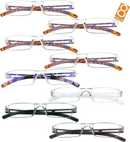 Vista 9 de LifeArt Lentes de bloqueo de luz azul, antifatiga ocular, anteojos de lectura para computadora, anteojos de juegos, gafas de TV para mujeres