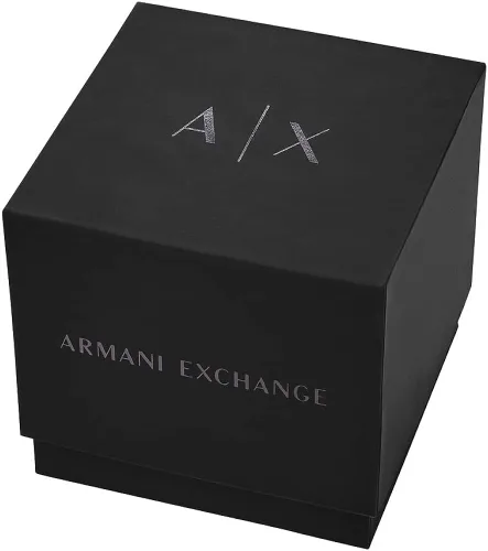 Vista 5 de Armani Exchange - Reloj de vestir con cronógrafo para hombre, con correa de cuero, acero o silicona