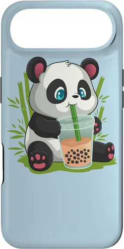 Vista 27 de Kawaii Cute Anime Panda Otaku Japanese Bubble Boba Case for iPhone 17