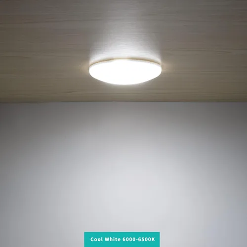 Vista 8 de RVZONE Paquete de 2 Luces LED de Techo Tipo Puck para RV Barco Luz Interior DC 12V Luz de Cúpula de Techo de Montaje en Superficie, Panel de 4.5W