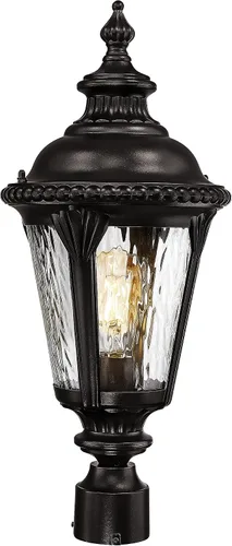 Vista 13 de Emliviar XE265B-M BK-SW - Lámpara de pared clásica negra de 24.4 pulgadas, color negro, para pasillo, base E26 de 60 W máximo, XE265B-M BK-SW