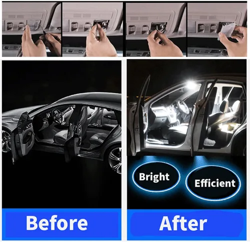 Vista 7 de Kit de luces LED para maletero de automóvil, para Nissan Note E11 E12 2006-2017 2018 2019 accesorios de iluminación de coche