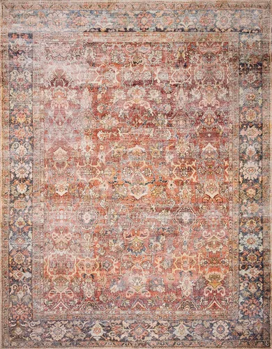 Vista 6 de Loloi Layla Spice/Marine - Alfombra de área de 7'-6" x 9'-6" especia/marina