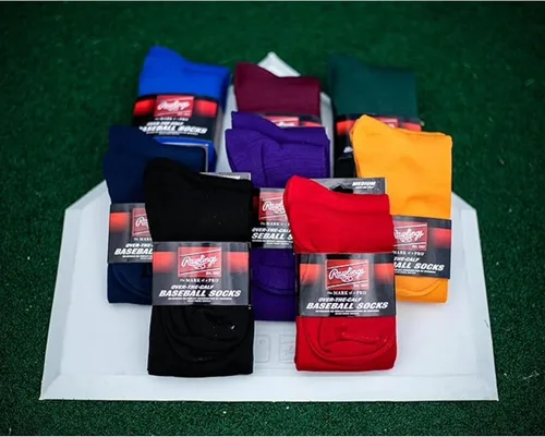 Vista 7 de Rawlings 2 pares Calcetines deportivos BéisbolSoftbol Varios tamañoscolores