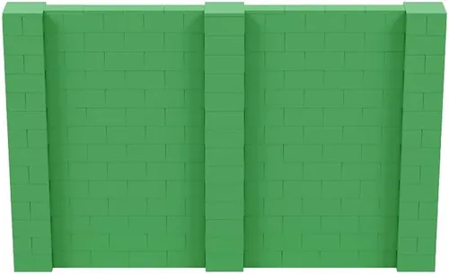 Vista 94 de EverBlock Kit de pared de 5 x 4 pies Bloques de construcción modulares Sistema de pared para edificios, pantallas y estructuras Divisor