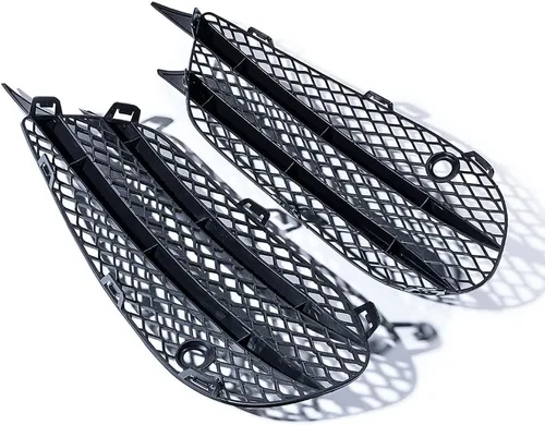 Vista 4 de AMOPACORP 2X Parachoques delantero inferior antiniebla parrilla parrilla parrilla izquierda derecha compatible con Mercedes Clase C W205 Sedan C205