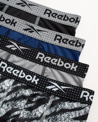 Vista 2 de Reebok Ropa interior para niño - Calzoncillos tipo bóxer Performance (paquete de 4)