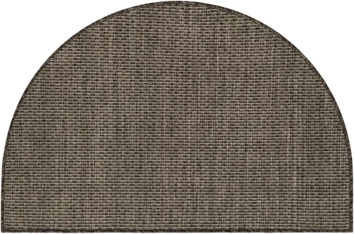 Vista 127 de Unique Loom Collection - Alfombra casual de transición sólida jaspeada para interiores y exteriores