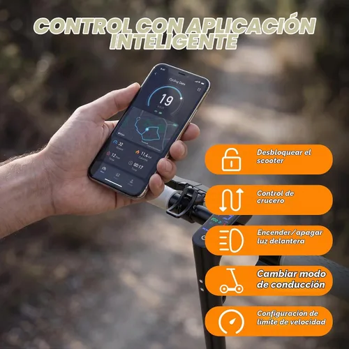 Vista 5 de Aovowheel Scooter eléctrico para adultos, plegable E Scooter Conmuting