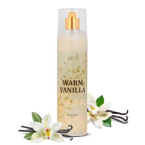 Vista 10 de Lujosa bruma corporal de coco con fragancia fina, regalos perfumados de lujo cálidos y acogedores para mujeres, botella de spray de bruma fina de 8