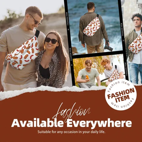 Vista 8 de Hotdog Fun Food - Cinturón para perros calientes con correa ajustable para mujeres y hombres