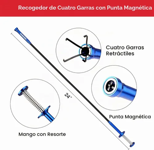 Vista 3 de WORKPRO Kit de herramientas magnético telescópico de la recogida 4PC
