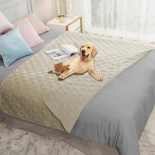 Vista 124 de Ameritex Manta Impermeable Reversible Cubierta para Cama de Perro Manta para Mascotas para Muebles Cama Sofá Sillón