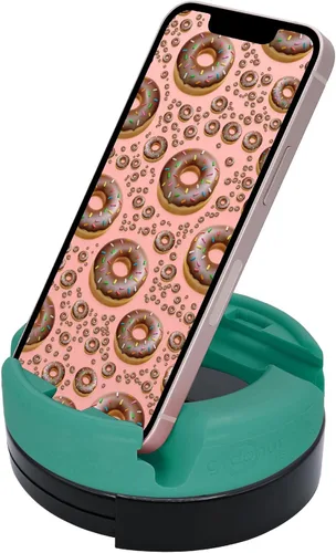 Vista 10 de GoDonut Soporte giratorio para teléfono 360 grados - Soporte para teléfono celular + organizador de escritorio para iPad - Compatible con tableta