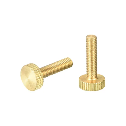 Vista 29 de uxcell Tornillos moleteados para pulgar, pernos planos de latón M3x4mm, sujetadores para PC, electrónicos, mecánicos, 2
