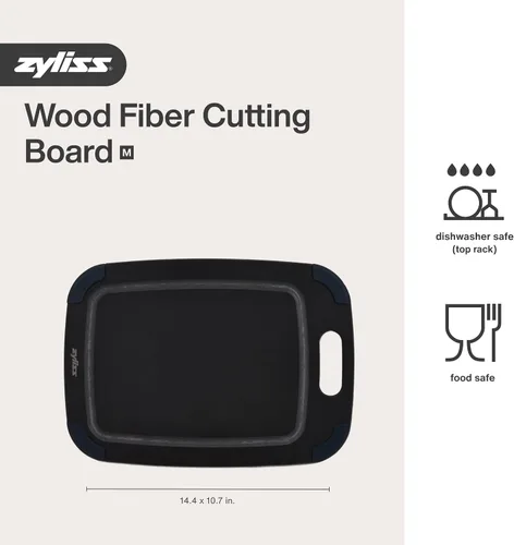 Vista 6 de Zyliss Wood Fiber Cutting Board, Small 8.5" x11.7