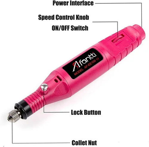 Vista 2 de Bolígrafo grabador eléctrico con cable, herramienta de grabado y grabado en relieve, kit de grabador con plantilla y punta de carburo de tungsteno