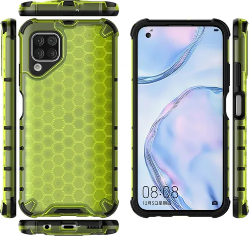 Vista 182 de Pzwoxukhov Funda compatible con Huawei Nova 3i, compatible con Huawei P Smart+ 2018 Honeycomb Anti-Drop Shock-Absorbing Case Negro