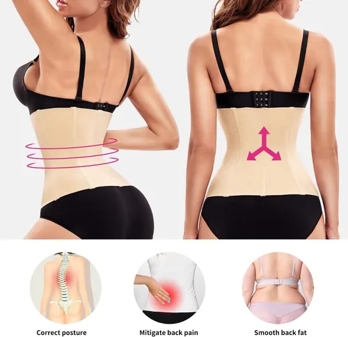 Vista 5 de JOSERGO Entrenador de cintura para mujer, control de abdomen, faja posparto, faja de corsé debajo del busto
