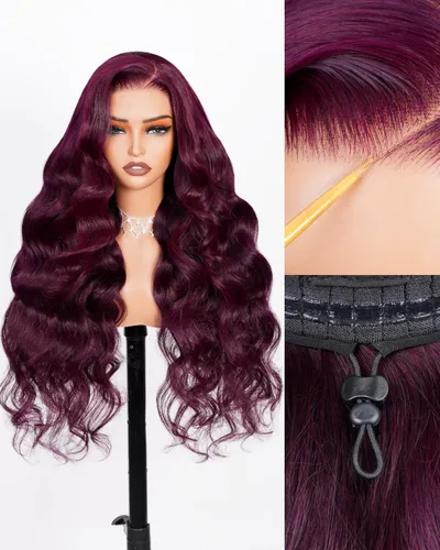 Vista 14 de Arabella - Pelucas de cabello humano sin pegamento de 6 x 5 con reflejos de encaje HD Balayage peluca de 18 pulgadas 1B/27 Ombre Lace Front Wigs