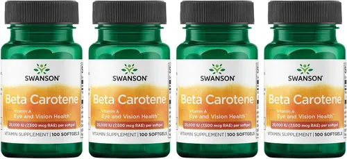 Vista 8 de Swanson Betacaroteno (vitamina A) 25000 Iu (7500 mcg) 100 Sgels (2 unidades)