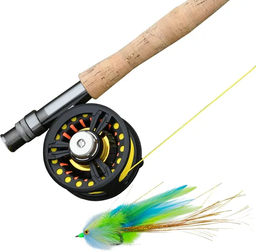 Vista 5 de Goture - Pesca con mosca, trucha, moscas de pesca con mosca, señuelo de pesca con mosca, serpentina, camarones minnow para pesca con mosca