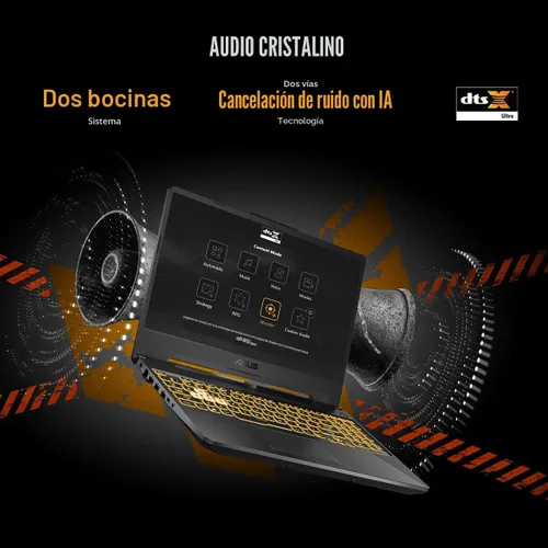 Vista 4 de ASUS TUF Gaming A15 - Laptop para juegos, pantalla FHD 16:9 de 144 Hz de 15.6 pulgadas, procesador AMD Ryzen™ 5 7535HS, NVIDIA® GeForce RTX™ 3050