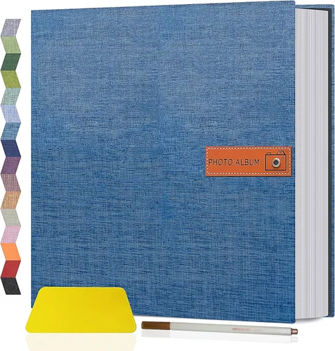 Vista 55 de Popotop Álbum de fotos grande autoadhesivo 4x6 5x7 8x10 Álbum de recortes DIY Libro de imágenes, Regalos para mamá, familia, bebé y boda