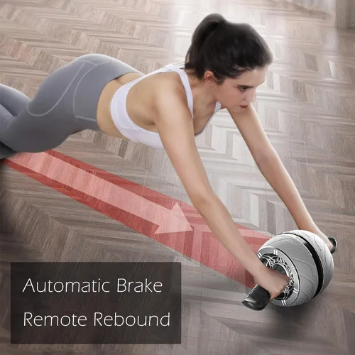 Vista 7 de AB Wheel Roller, Exercise Abdominal Wheel Fitness for Gym & Home, Core Work-out Strength-Training Roller