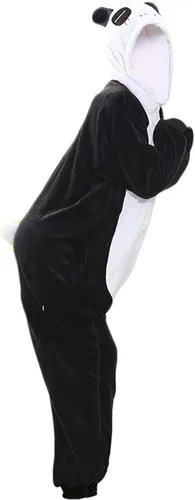Vista 4 de EXDBUTY Onesie - Pijama de cosplay para adultos Navidad Halloween fiesta disfraces franela unisex