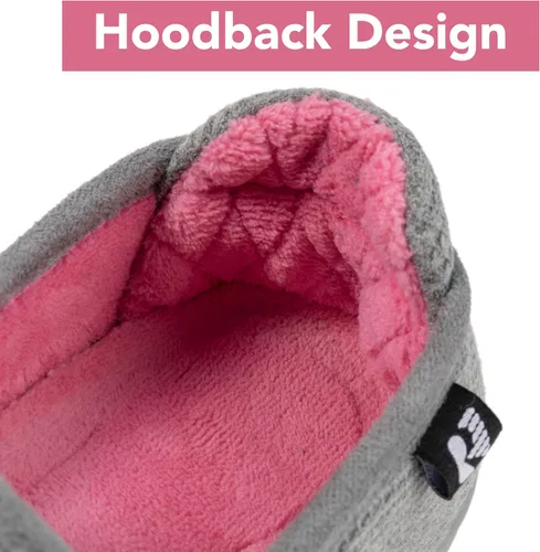 Vista 4 de RockDove Pantuflas con capucha de dos tonos para mujer con plantilla extraíble