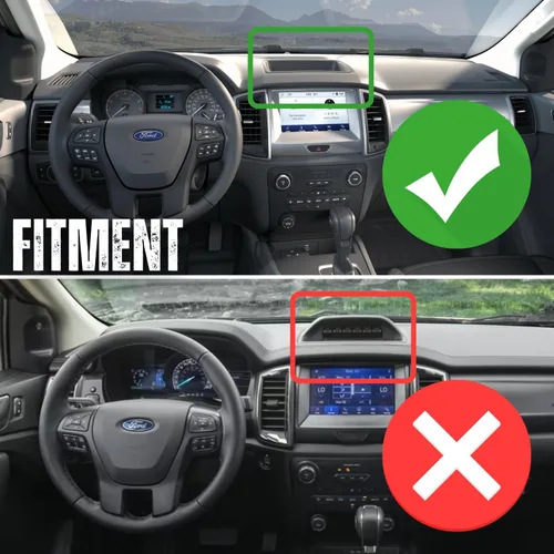 Vista 4 de Bulletpoint RubiGrid - Soporte de teléfono de metal para salpicadero, soporte para varios dispositivos, compatible con Ford Ranger 2019-2023