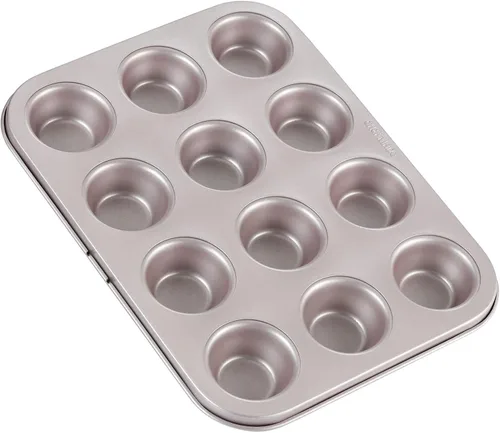 Vista 13 de CHEFMADE Molde para Brownie y Muffin, Molde de 6 Cavidades Antiadherente para Tartas y Cupcakes, para Hornear en Horno (Oro Champán)