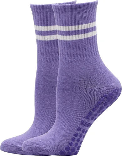 Vista 5 de Tanzueistu Pilates Barre Yoga Grip Calcetines antideslizantes para mujer, calcetines antideslizantes para yoga, pilates, ballet, baile