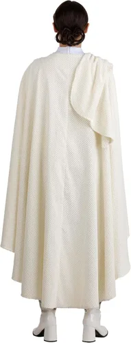 Vista 5 de Disfraz de Padme Amidala de Star Wars para mujer con cinturón de capa y espinilleras Traje de cosplay de Halloween