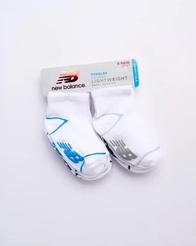 Vista 2 de New Balance Baby Boys' Socks - 6 Pack Cushion Quarter Cut Socks (InfantToddler)