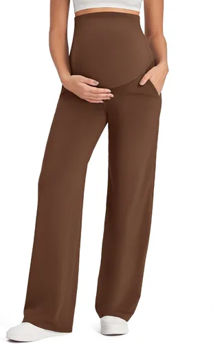 Vista 19 de G4Free EverGoing - Pantalones de maternidad sobre el vientre, pantalones de Negro