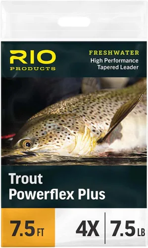Vista 7 de RIO PRODUCTS Trout Powerflex Plus Leader, Pre-Tied Loop for Easy Rigging, High Performance Tapered Leader Line