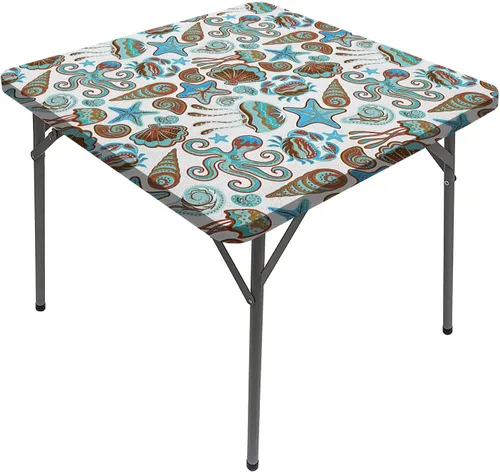 Vista 19 de Mantel cuadrado con estampado de vaca, puntos a rayas blancas y negras con estilo abstracto, para mesa de comedor cuadrada, se adapta a mesas de 24