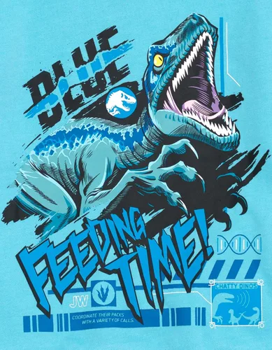 Vista 4 de Jurassic World Dinosaurio T-Rex - Sudadera con capucha de forro polar para niños pequeños a grandes